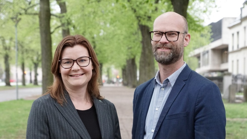 Alexandra Asp och Christian Widlund är två av de fem toppkandidaterna för Centerpartiet i Norrköpings kommunval. 