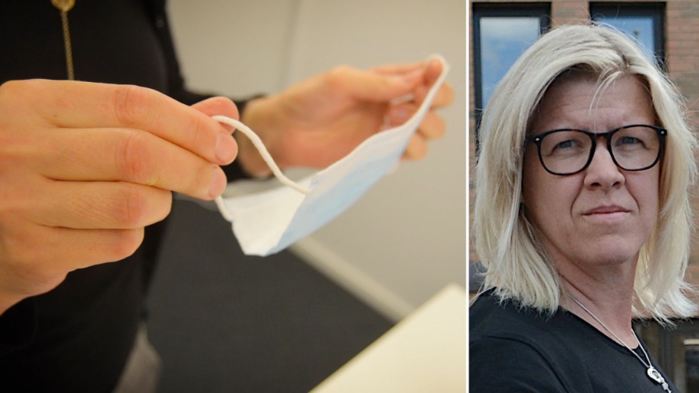 Sektionsordförande Petra Dahlström Wall på Kommunal har tagit del av flera åsikter om munskyddskravet i Vimmerby.