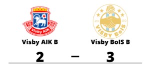 Seger för Visby BoIS B i toppmötet med Visby AIK B