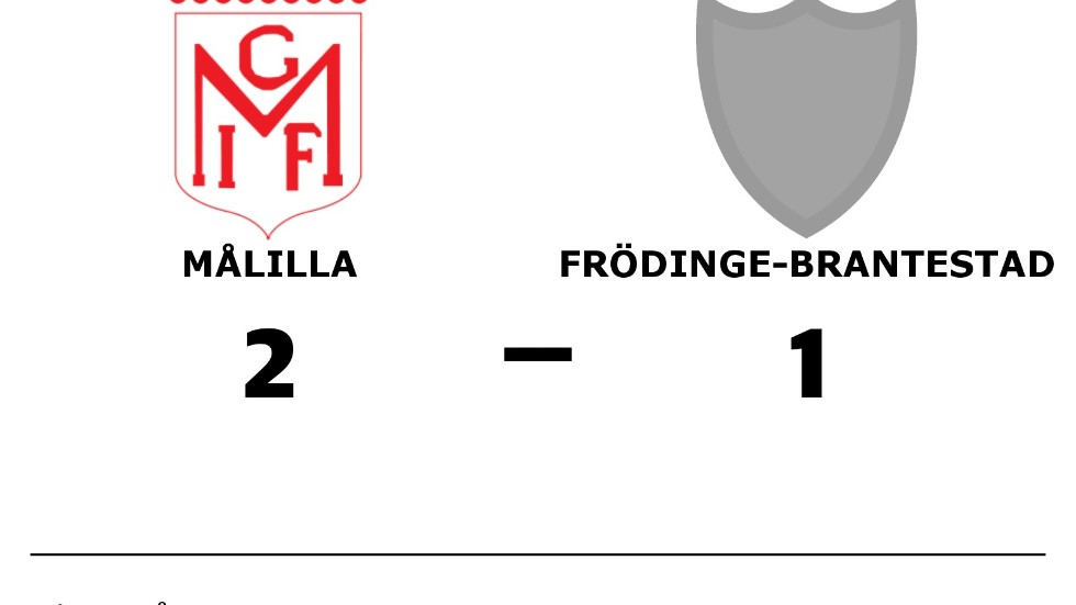 Målilla GoIF vann mot Frödinge/ Brant SK