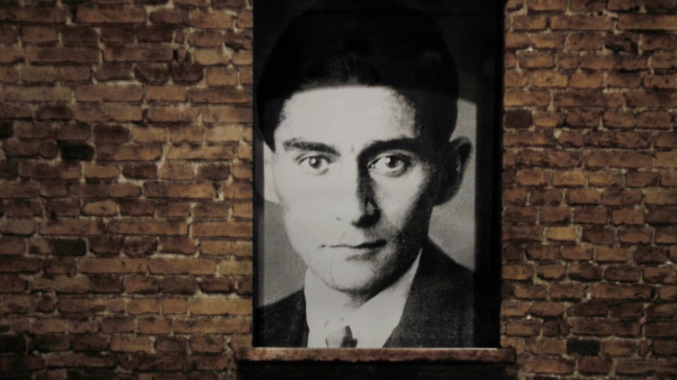 Franz Kafka på en bild som visas i Minnes- och toleransmuseet i Mexico City. Arkivbild.