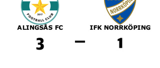 Tuff match slutade med förlust för IFK Norrköping mot Alingsås FC