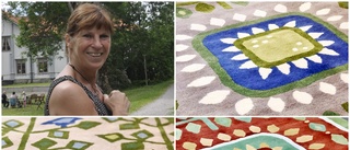 Kerstin Landström ställer ut tuftade mattor