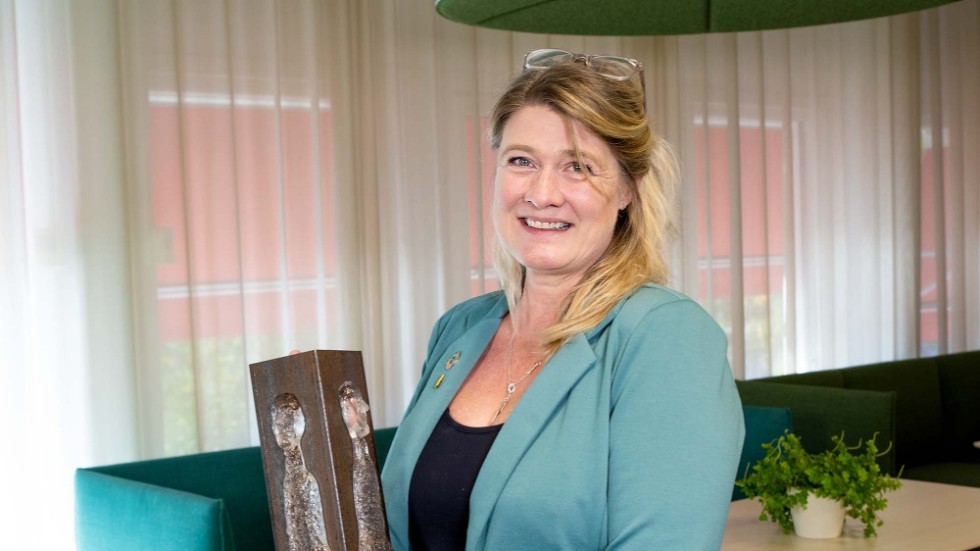 En rörd och stolt vinnare - Årets företagare i Luleå är Camilla Lindmark.
