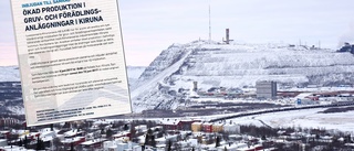 LKAB:s ansökan för Kirunagruvan avvisas – husägare med bergvärme bjöds inte in • "Kafkaliknande"