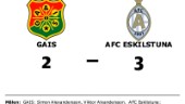 Segerlös svit bröts när AFC Eskilstuna vann mot GAIS
