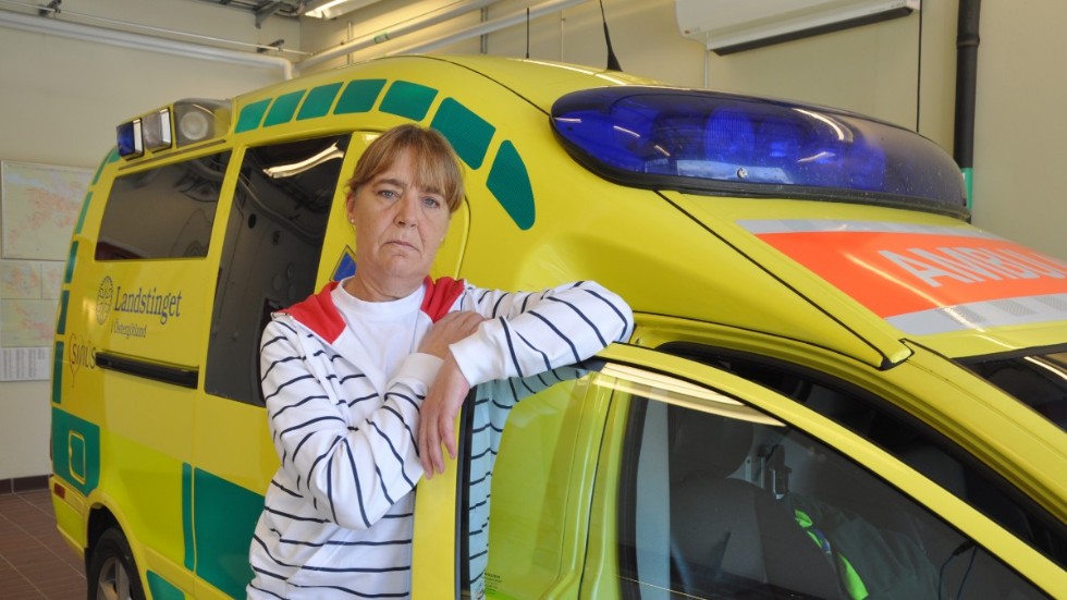 Britt-Marie Hamnevik Söderberg arbetade på ambulans under sitt långa yrkesliv.