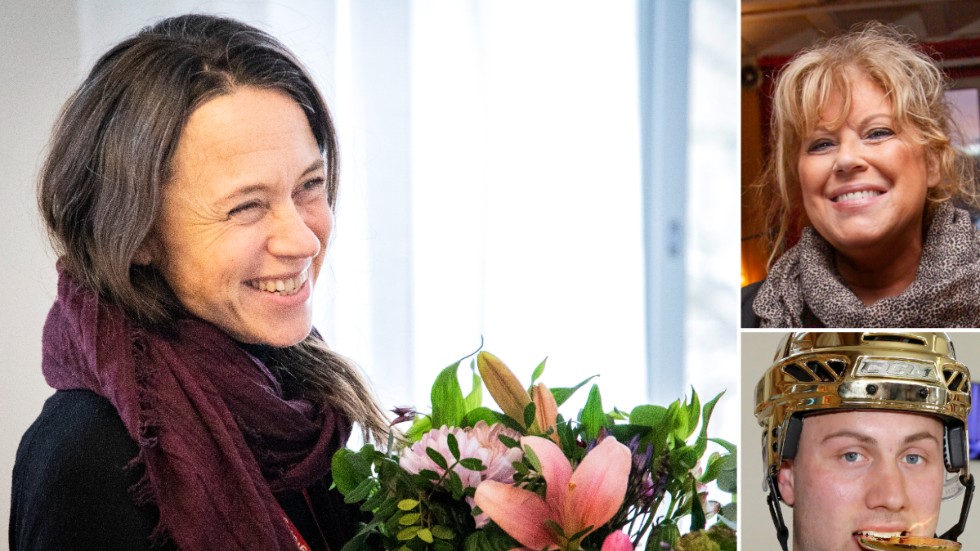Nu kan läsarna komma med egna förslag på vilka som ska nomineras till GT:s Årets gotlänning. På bilden fjolårets vinnare Maria Amér, tillsammans med 2019 års pristagare Marie Nilsson Lind samt Johan Larsson, vinnare 2018.