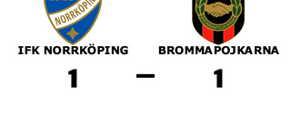 Oavgjort för IFK Norrköping hemma mot Brommapojkarna
