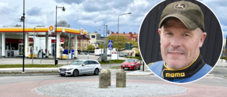 Brandmannen Leif kritisk till nytt trafikhinder på Vasavägen: "Håll rondellen fri"
