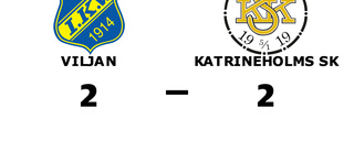 Katrineholms SK fixade en poäng mot Viljan