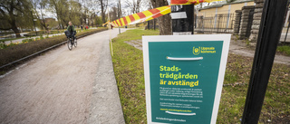 BILDEXTRA: Nu har Uppsalas populära parker spärrats av