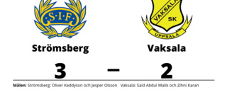 Seger för Strömsberg mot Vaksala i spännande match