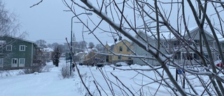 Snö och blåst drar in över Vimmerby