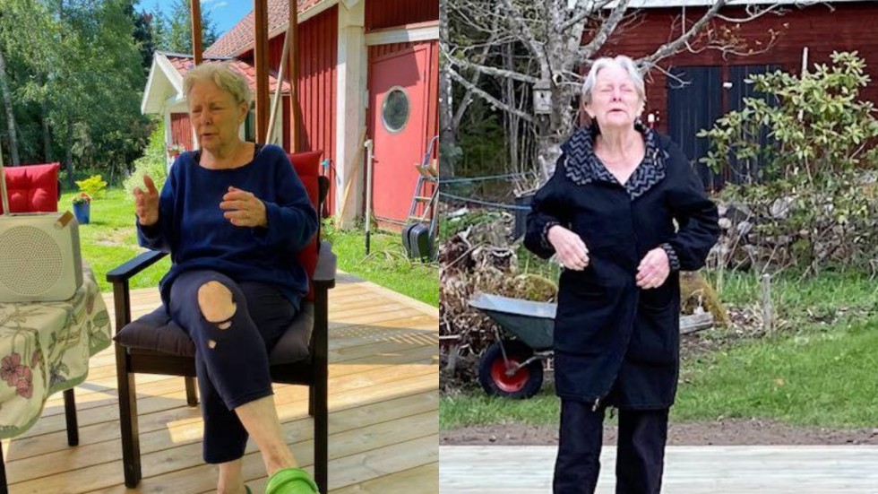 På dessa bilder har Ann-Margret på sig de tights samt de röda kängor som hon bar vid försvinnandet.
