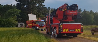 Åskan orsakade villabranden i Vimmerby