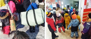 Svedjeskolans barn samlade pant för att hjälpa Ukraina