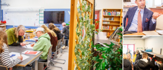 Tvingas ha klassrum i biblioteket – men snart blir det mindre trångt • Orten och skolan växer