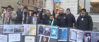 Manifestation för Syriens flyktingar
