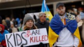 Stor demonstration mot Rysslands invasion