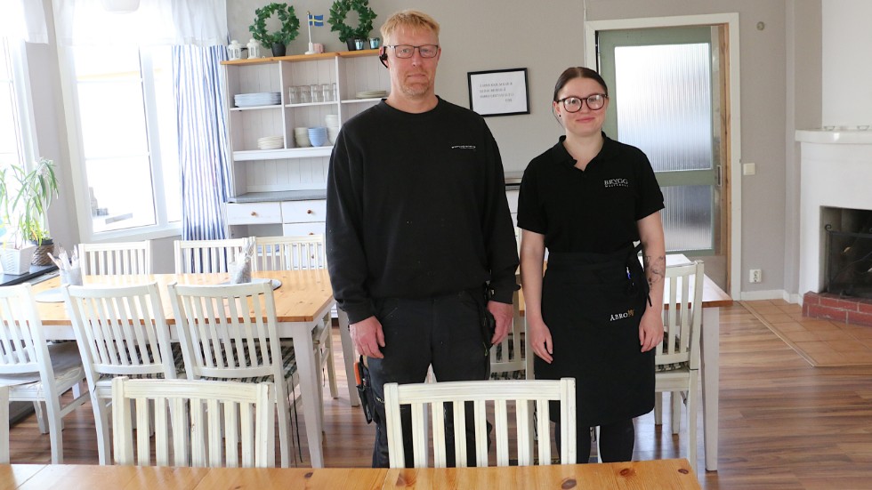 Mikael och Felicia Hedberg ser fram mot måndagens premiär för lunchserveringen på Vena Värdshus.