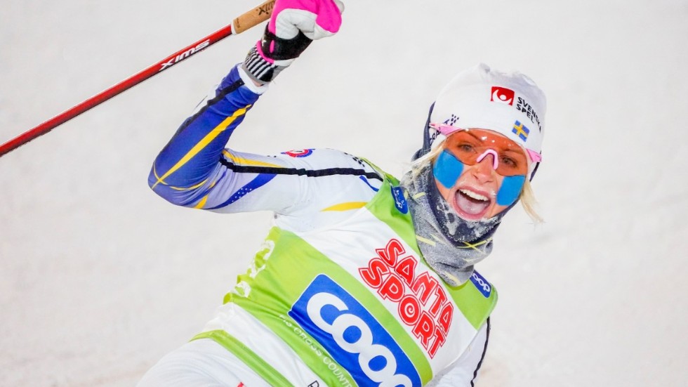 Sveriges Frida Karlsson är en av favoriterna till totalsegern i årets upplaga av Tour de Ski. Arkivbild.