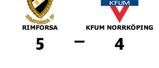 Segerraden förlängd för Rimforsa - besegrade KFUM Norrköping