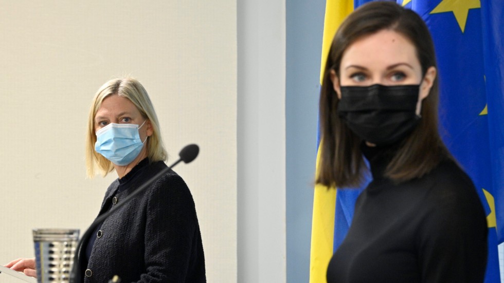 Statsminister Magdalena Andersson (S) gjorde i veckan sitt första utlandsbesök till sin finländska kollega Sanna Marin (till höger). 