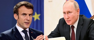 Macron: Putins mål är att erövra hela Ukraina