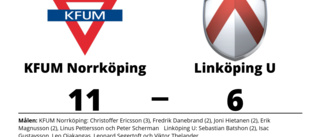 Linköping U förlorade mot KFUM Norrköping - släppte in sju mål i tredje perioden