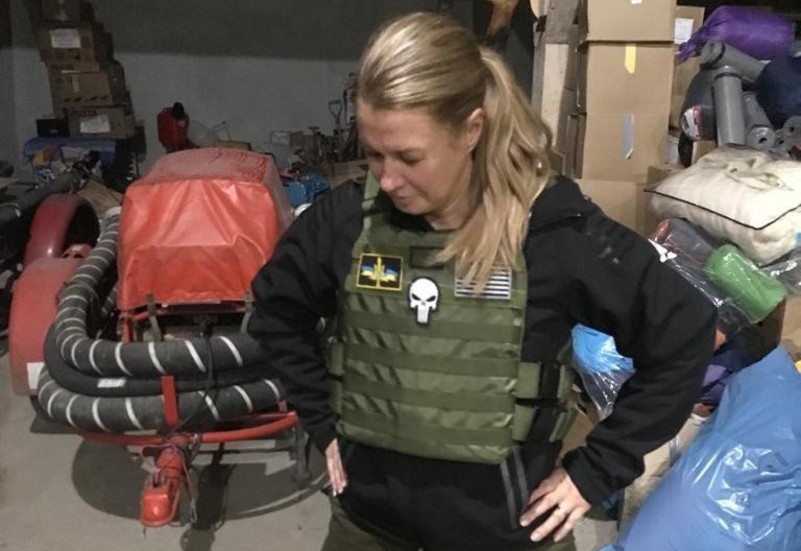 Kristina Leivik och Skicka vidare till Ukraina har även lämnat en brandbil till Charkivs räddningstjänst.