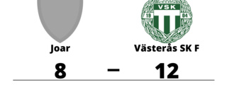 Joar föll mot Västerås SK F på hemmaplan