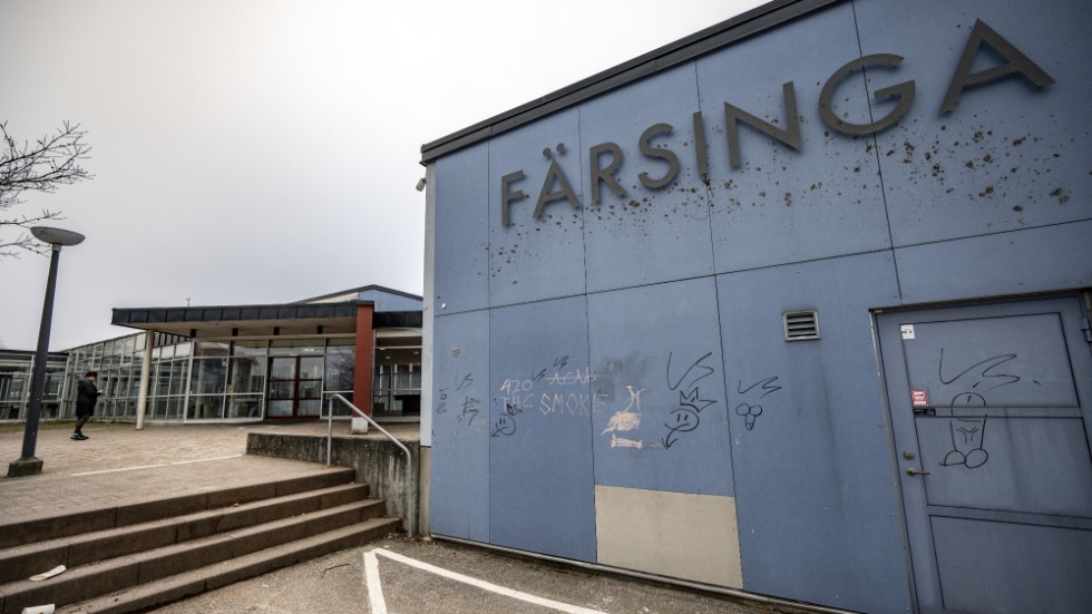 Färsingaskolan i Sjöbo hålls stängd torsdag–fredag sedan huvudskyddsombuden beslutat om skyddsstopp. Arkivbild.