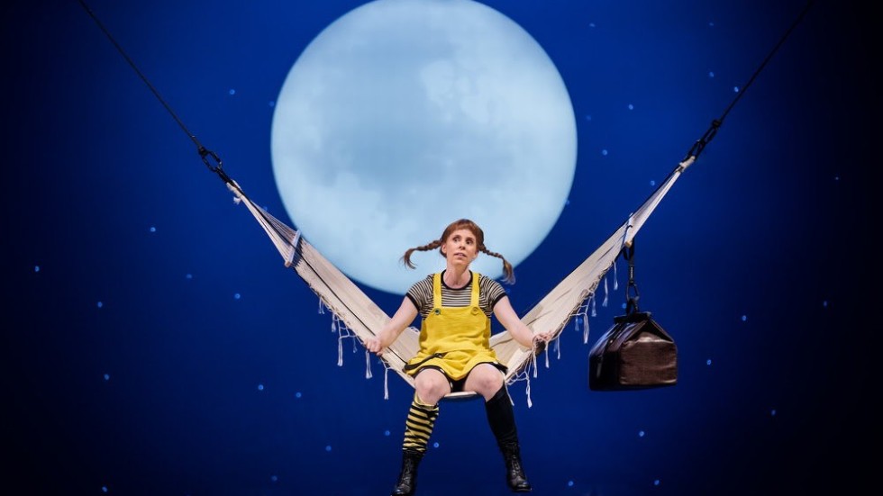 Ida Breimo som Pippi Långstrump i "Pippi på cirkus". Pressbild.