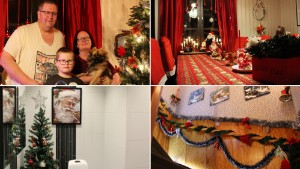 Familjen Andersson maxar julpyntet – i alla rum • Tar en månad att plocka fram allt • "Är uppväxt bland glitter och tomtar" 