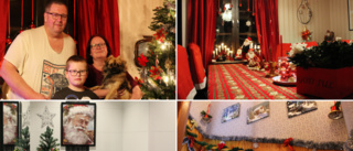 Familjen Andersson maxar julpyntet – i alla rum • Tar en månad att plocka fram allt • "Är uppväxt bland glitter och tomtar" 