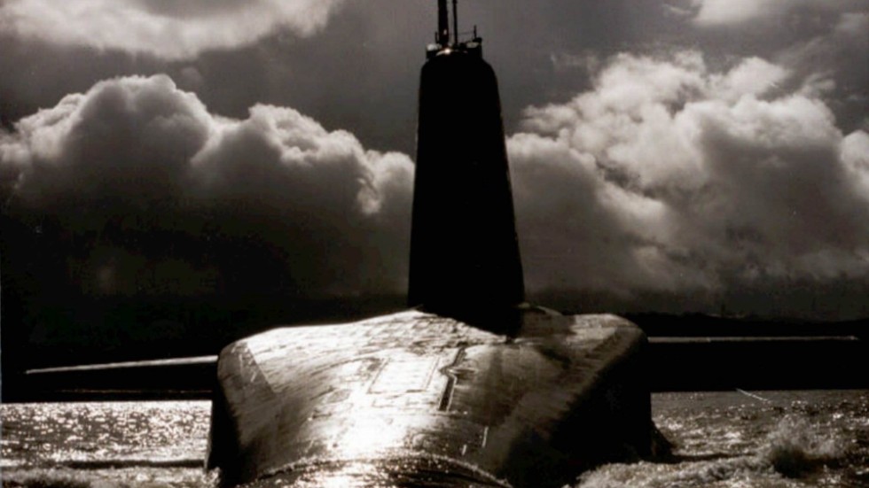 Brittiska HMS Vanguard är en av de atomubåtar som utgör garanti mot ryskt atomvapenanfall.