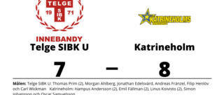 Katrineholm vann mot Telge SIBK U - trots underläge