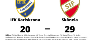 Skånela segrare borta mot IFK Karlskrona