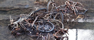 Så många cyklar hittades i kanalen