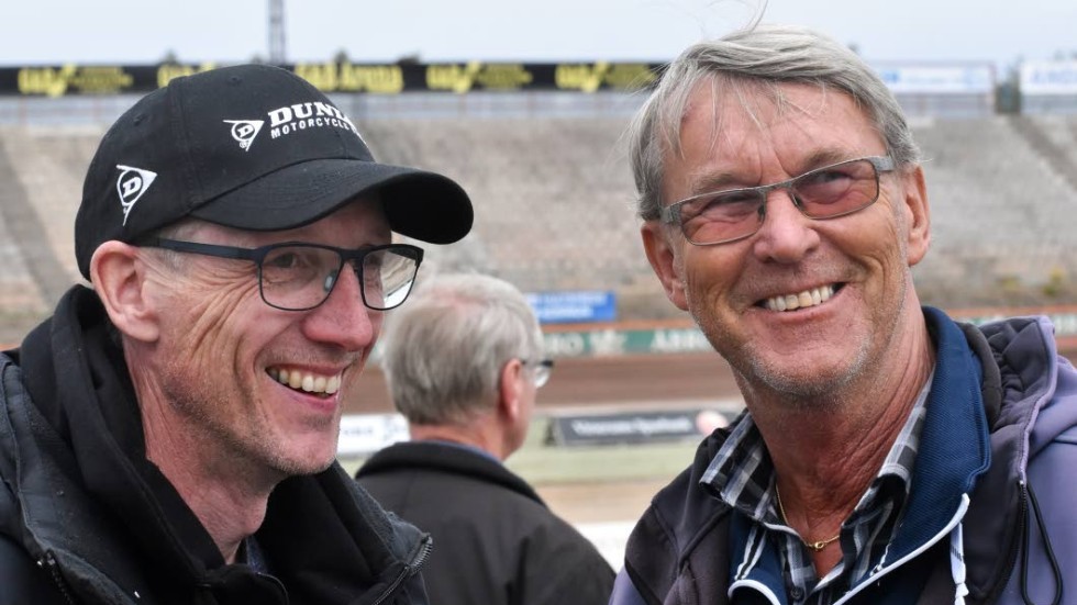 Peter Karlsson, lagledare, och Tomas Karlsson, ordförande, ser fram emot en ny speedwaysäsong.
