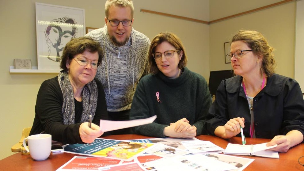 Ingela Heldebro, Hampus Eriksson, Maria Johansson och Maria Tunek är förväntansfulla och inspirerade att lägga i en högre växel vad det gäller kulturarbetet i Hultsfreds kommun.