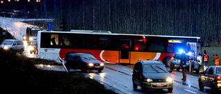 Bussen stoppade trafiken