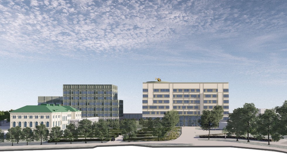 Så här skulle Västerviks sjukhus kunna se ut i framtiden. Men att satsa på till- och utbyggnad istället för att investera i personal med rätt kompetens är fel väg att gå, menar insändarskribenten.