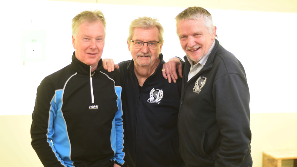 Jan Isberg, Ulf Andersson och Erling Åberg provade på en 24-timmars skyttetävling i helgen.