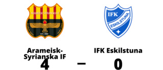IFK Eskilstuna föll med 0-4 mot Arameisk-Syrianska IF