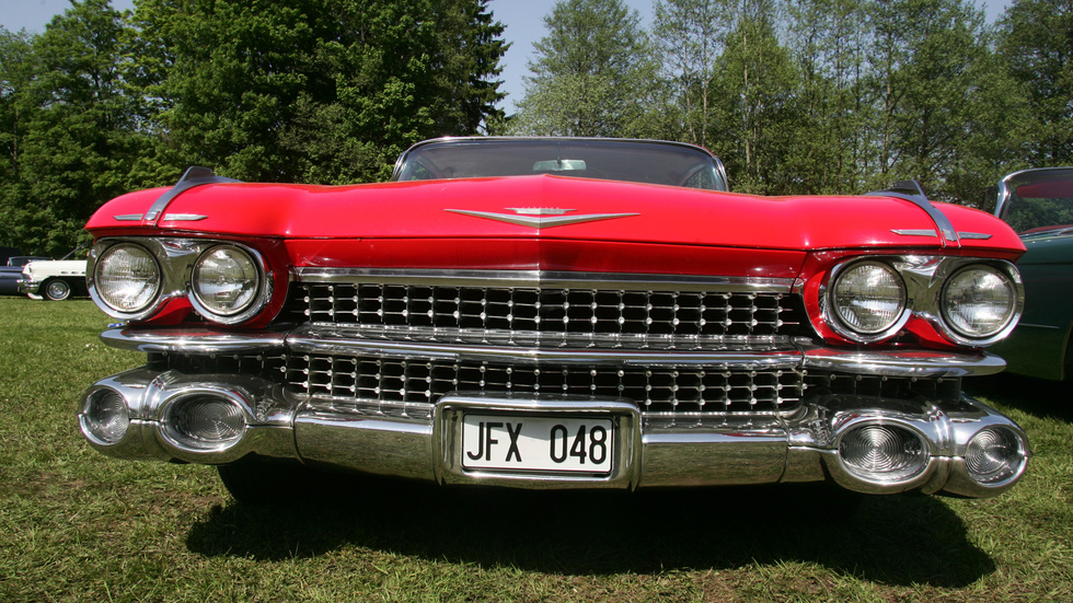 1950s American cars are especially popular.