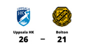 Uppsala HK tog hem segern mot Bolton på hemmaplan