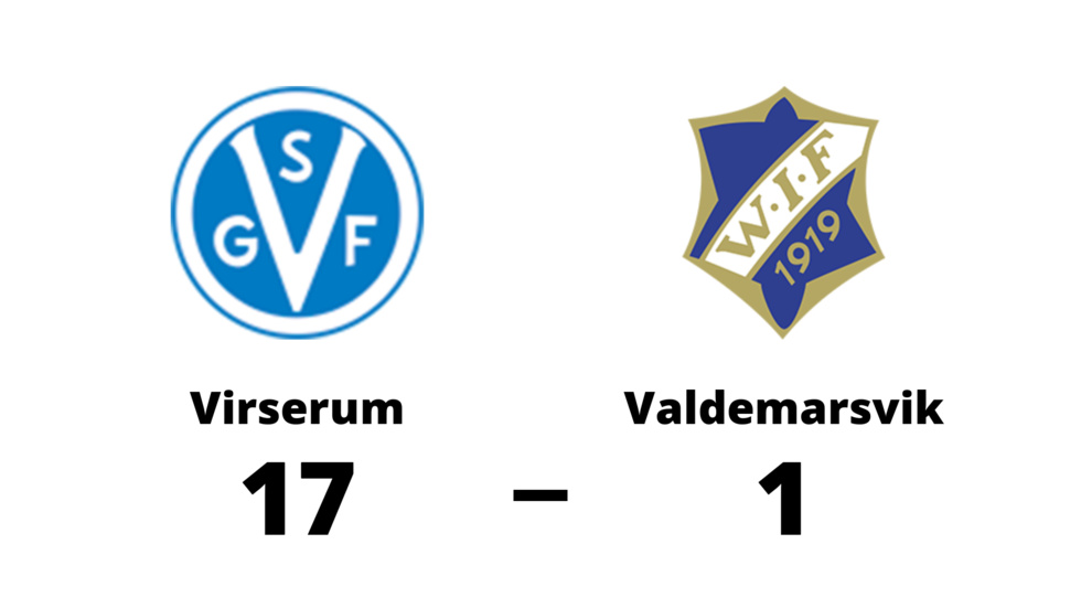Virserums SGF vann mot Valdemarsviks IF