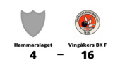 Urladdning när Vingåkers BK F krossade Hammarslaget